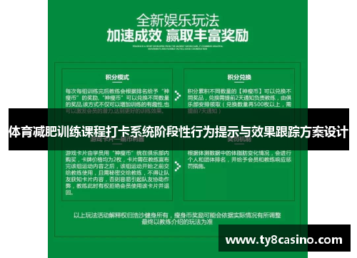 体育减肥训练课程打卡系统阶段性行为提示与效果跟踪方案设计